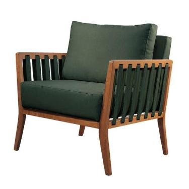 Imagem de Poltrona Decorativa Helena Madeira Maciça Castellar Móbile, Veludo Ver