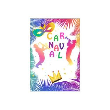 Imagem de Painel De Festa Vertical 1,50 x 2,20 - Carnaval Folhagens Tropical 017