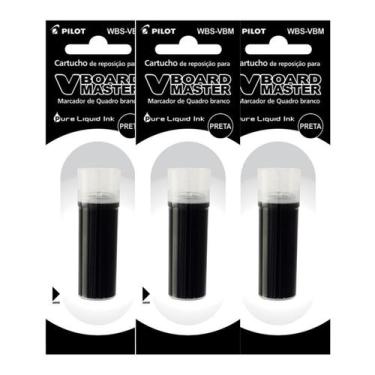 Imagem de Refil para marcador quadro branco wbma preto 03unida - pilot