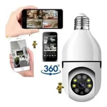 Imagem de Câmera Ip 360 Giratória Wifi Lâmpada - Câmera Lâmpada