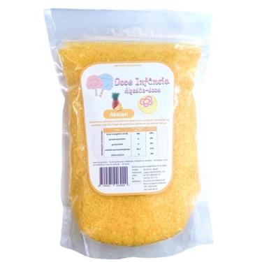 Imagem de Açúcar Cristal Colorido Amarelo c/ Sabor Abacaxi Natural 1kg - Doce In