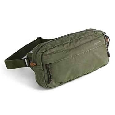 Imagem de Gootium Bolsa tiracolo masculina - Bolsa tiracolo de lona Daily Essentials mochila de ombro pequena, Oliva, Medium, Mochilas Sling