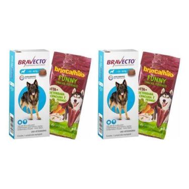 Imagem de Kit Combo 2 Bravecto Antipulga E Carrapato 20 A 40kg 1000mg
