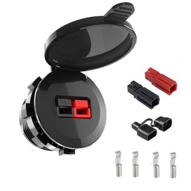 Imagem de Kits de conectores de poste elétricos, Anderson ConnectorMax 45 Amp, capa impermeável e capas protetoras contra poeira, para estação de energia portátil, caixa de bateria inteligente, barco marinho,