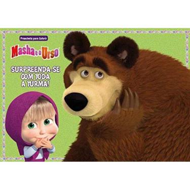 Imagem de Masha E O Urso - Prancheta Para Colorir - Supreenda-Se Com Toda A Turma!
