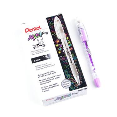 Imagem de Pentel Milky Pop Caneta de gel pastel, (0,8 mm), linha média, tinta violeta - K98-LV
