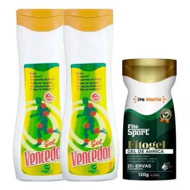 Imagem de 2 Gel Vencedor + Gel Massageador FitoSport Gel de Arnica Fitogel - Háb