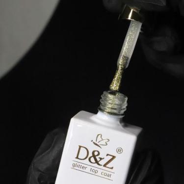 Imagem de Top Coat Brilho Prateado E Brilho Dourado D&Z 8ML, Gold