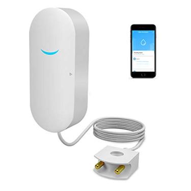 Imagem de SENCKIT Sensor De Água Wi-Fi, Detector Vazamento Inteligente, Aplicativo Tuya Para Monitoramento Remoto Gratuito Vazamentos, Alertas, Notificação Remota Lavanderia, Porão, Cozinha, Banheiro, Armário