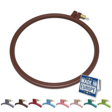 Imagem de Maker Susan Bastidor De Plástico Para Bordado, Ponto Cruz Hello Series Iniciantes, Agulha Perfurada Costura, Projetos (Marrom, Médio 19 Cm))