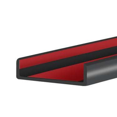 Imagem de Protalwell Guarnição De Borracha, Protetor Autoadesivo Em Formato U Para Compensado, Armário, Faixa Madeira 2-1/8", Reparo Móveis Flexíveis, Material Epdm, Encaixe 2-1/8" (54 Mm), Comprimento 20 Pés