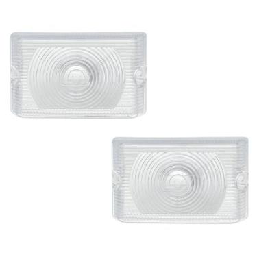 Imagem de Lente Lanterna Lateral Caminhão Carreta Bau Kit 2 Pçs Gf30