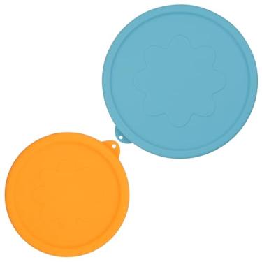 Imagem de Pacote com 2 tampas de substituição de silicone servem apenas para Pyrex 7401-S 3 xícaras, 7402-S tigelas de vidro esculpido com 6 xícaras, capas duráveis e macias, silicone reutilizável e de grau