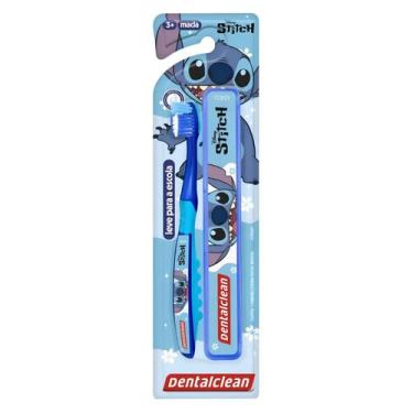 Imagem de Escova de Dente Macia Stitch Escolar Infantil DentalClean