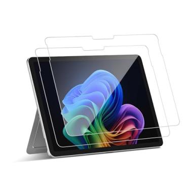 Imagem de Fintie Pacote com 2 protetores de tela para Microsoft Surface Pro 12 polegadas 2025, protetor de tela de vidro temperado com dureza 9H de alta qualidade e antiarranhões compatível com Surface Pen