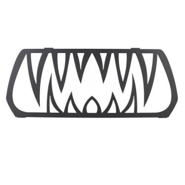 Imagem de WALFRONT Você Insere Dentes de Grade de Resfriamento Dianteiro Em pó de Alumínio, a Atualização Permanente para Ryker Todos Os Modelos, Instalação Simples para Motoristas Ao Ar Livre (Preto)