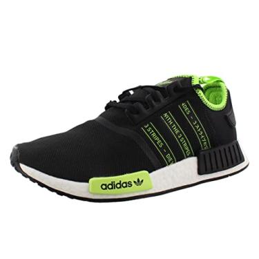 Imagem de adidas Tênis masculino NMD_r1, Core Black/Core Black/Signal Green, 38