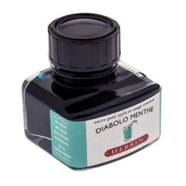 Imagem de T. Caneta Tinteiro 30ml 13033 Diabolo Menthe - HERBIN, DIABOLO MENTHE 
