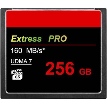 Imagem de HSANYIUR Cartão Compact Flash De 256 Gb, Udma 160 Mb/S, Transferência De Alta Velocidade, Cartão Cf De Grande Capacidade Para Fotógrafos Profissionais, Cinegrafistas E Entusiastas