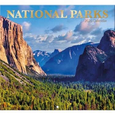 Imagem de Calendário de parede tamanho completo National Parks 2026 para planejamento, agendamento e organização