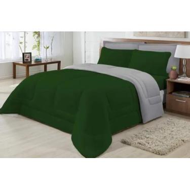 Imagem de Edredom Queen Size + Jogo Cama Queen Malha Penteada 100% Algodão-4 peç