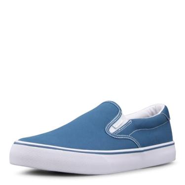 Imagem de Lugz Tênis masculino Clipper Classic sem cadarço de lona, Azul, 38