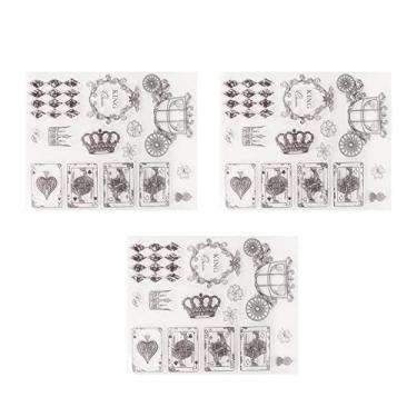 Imagem de 3 Unidades de Carimbos Transparentes de Silicone Transparente Carimbos de Borracha de Silicone para álbum de Recortes Faça você Mesmo, álbum de Fotos, Decoração de Cartão de Papel