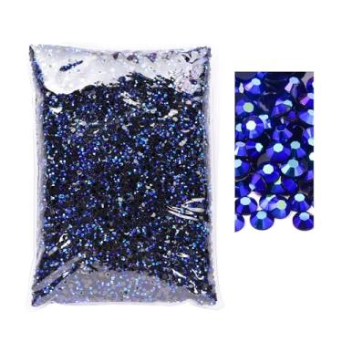 Imagem de Blinginbox 25.000 peças de strass flatback, strass de resina não hotfix grande quantidade atacado para artesanato DIY design criativo, roupas, maquiagem, arte de unhas (4 mm = 0,4 cm, azul puro AB)