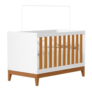 Imagem de Berço Americano Mini Cama Flip Branco Fosco-savana - Reller Móveis Branco Fosco-savana