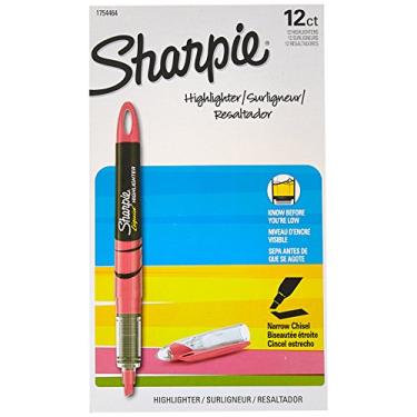 Imagem de Produtos Sharpie Accent – Destaque Sharpie – Destaque em estilo de caneta líquido, ponta de cinzel, rosa fluorescente, embalagem com 12/pacote – Vendido como 1 dúzia – Possui um suprimento de tinta visível para que você nunca saia inesperadamente. -