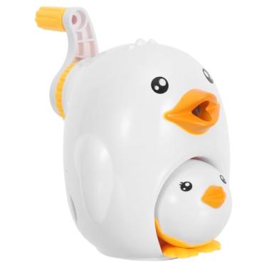 Imagem de NUOBESTY Apontadores De Lápis Em Formato Pintinho, Máquina Branca Com Manivela Para Crianças, Jogos, Prêmios, Sala Aula, Papelaria, Brindes Festa, Brinquedos