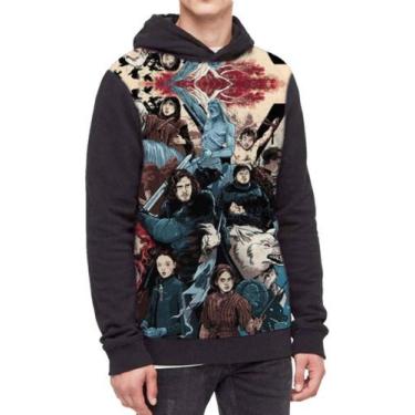 Imagem de Moletom Com Capuz Game Of Thrones Ref:188 - smoke, Preto, G