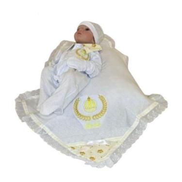 Imagem de Saida de Maternidade Menino e Menina 5 Peças Para Bebê Recém Nascido,M