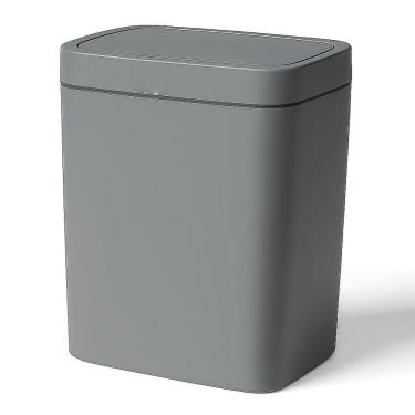 Imagem de Lixeira Tampa Abertura Inteligente Slim Plástico Capacidade