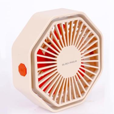 Imagem de BLACK ANGLE Ventilador de mesa USB, ventiladores de mesa alimentados por USB, Hexa Design F105