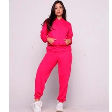 Imagem de Conjunto Moletom Feminino Agasalho Inverno Frio-Feminino