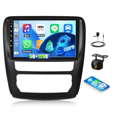 Imagem de [8 núcleos 6G + 128G] Rádio automotivo Android 15 para Chevy Traverse LT para Buick Enclave 2014-2018 polegadas, tela sensível ao toque, rádio estéreo automotivo com CarPlay sem fio Andriod Auto, BT