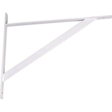 Imagem de Cantoneira Tipo Mão Francesa, Reforçada, Cor Branca, 40 Cm, Vonder.