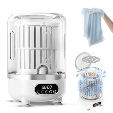 Imagem de Máquina de lavar portátil 2 em 1, mini máquina de lavar 3L para roupas íntimas, pequenas máquinas de lavar para bancada e secadora combo para apartamento, hotel, acampamento, trailer, viagens