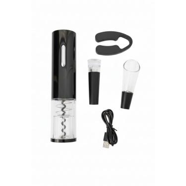 Imagem de Kit Abridor de Vinho Saca Rolha Elétrico Automático sem Fio à Pilha com Acessórios Lorben