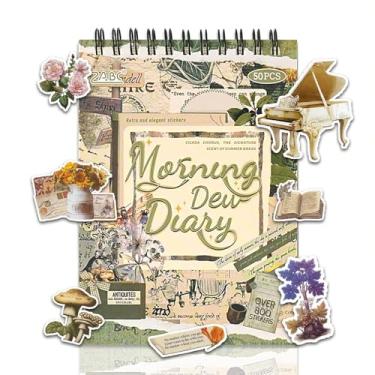 Imagem de WCCH Suprimentos de adesivos vintage para scrapbook, 25 folhas de papel PET e Washi, mais de 800 adesivos autoadesivos para Junk Journal, Bujo, Colagem, Artes de artesanato para adultos, letras DIY