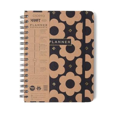 Imagem de Planner Permanente Wire-O Kraft Semanal Notas A5 Flores Max, Cicero