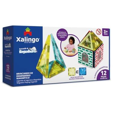 Imagem de Xalingo Blocos de Montar Brincando de Engenheiro Magnético 12 Peças