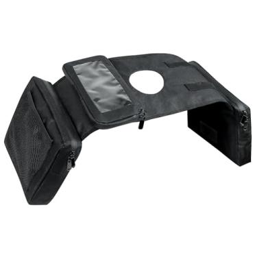 Imagem de Riuog Bolsa para quadriciclo, alforjes de motocicleta, bolsa regata para motocicleta ATV UTV Snowmobile. Acessórios frontais duráveis universais.