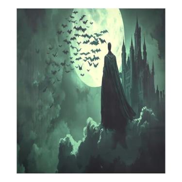 Imagem de Drácula Adesivo Magnético Verde Escuro Lava-Louças Impermeável Portátil Bancada Lava-Louças Capa 58 cm x 66 cm