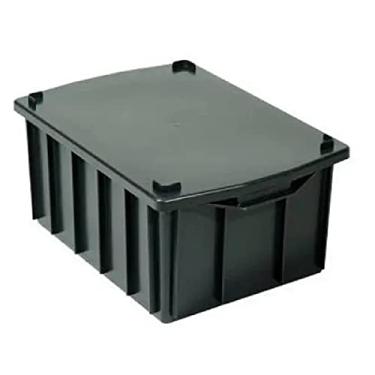 Imagem de Caixa Organizadora Com Tampa - 26L (Preta)