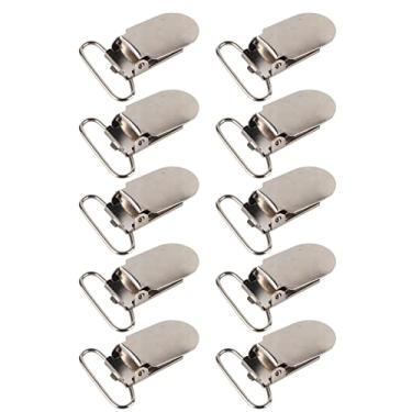 Imagem de Alomejor Clipes de Suspensórios, Camisa Ajustável de 10pcs Stay Spey Suspender Clips, Elástica Tiras de Lençolas Figuradores para Camisa de Vestido (25mm)