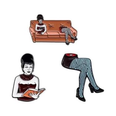 Imagem de Conjunto De Pins De Esmalte De Personagens De Filmes De Terror De Hall