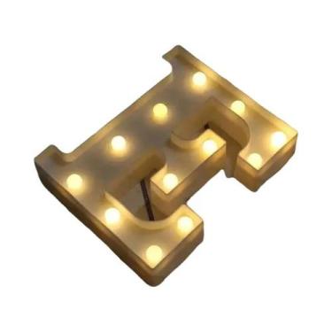 Imagem de Luz Noturna LED Luminosa Em Forma De Letra 16/22CM DIY Alfabeto Número