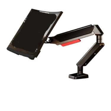 Imagem de Suporte para monitor braço robótico computador giratório cantilever suporte de furo de tela portátil X1 (preto)